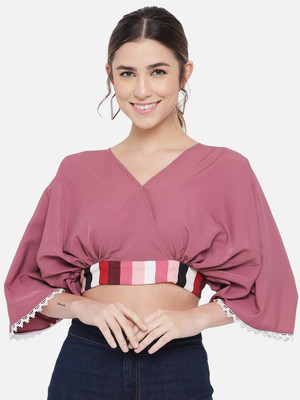 OTIRA Party Solid Women Pink Top
