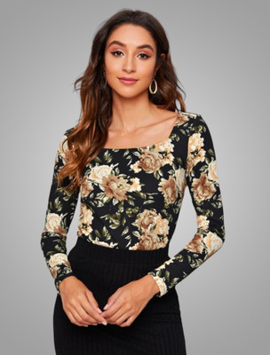 Dream Beauty Fashion Casual Printed Women Multicolor Top