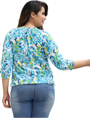 VSUNDRA Party Embroidered Women Multicolor Top