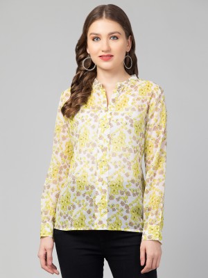 Sshila Casual Solid Women Yellow Top