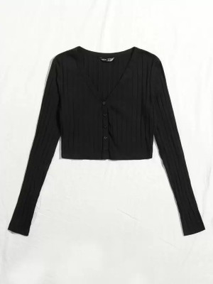 OWN FASHION CLASSIC Casual Self Design Women Black Top