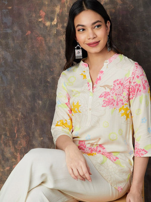BHADRIYAA Casual Printed Women Multicolor Top