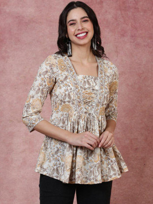 KARNI FASHION Party Printed Women Multicolor Top