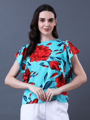 NAVRAAH Casual Printed Women Multicolor Top