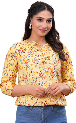 VSUNDRA Party Embroidered Women Multicolor, Silver Top