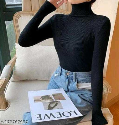 simran collections Casual Striped Women Black Top