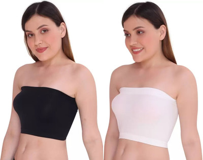PINOVO Casual Solid Women White, Black Top