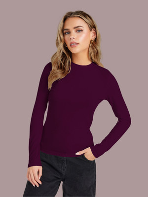 Dream Beauty Fashion Casual Solid Women Purple Top