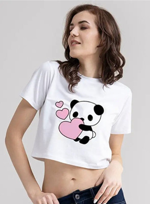 ARADHYA FASHION WORLD Casual Printed Women White Top