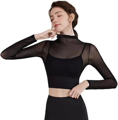KLASY Casual Solid Women Black Top
