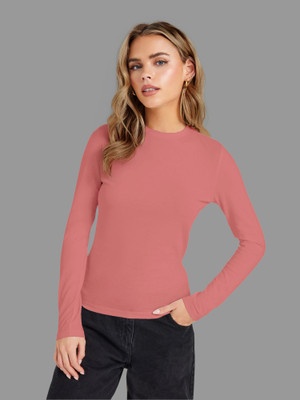 Kashonaa Casual Solid Women Pink Top