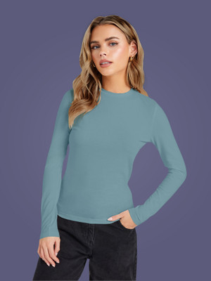 Maheshvi Casual Solid Women Light Green Top