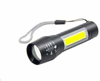 G.FIDEL Handheld XPE+COB Mini USB Rechargeable Led Flashlight 3 Modes Pen Clip Light Torch(Black, 15 cm, Rechargeable)