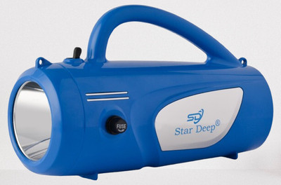 STARDEEP SD-95W Nano 8.0 LED Light 4.5amp.Battery charger with belt fuse Control Torch(Blue, 18 cm, Rechargeable)