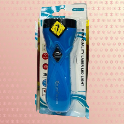 VR Bright Lite KL-1112 Blue With Balck 136 Torch(Blue, Black, 50 cm, Rechargeable)