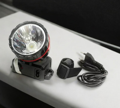 VR Bright Lite Rechargeable Emergency Light (RL_906_Torch_12) 8 hrs Torch Emergency Light(Black)
