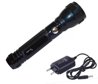 UTEXX High Power Rechargeable Industrial Security Purpose Flash Torch Light Torch(Black, Red, 15 cm, Rechargeable)