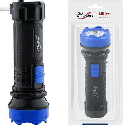 24 ENERGY Recgargeable Torch Light Torch(Blue, 19 cm, Rechargeable)