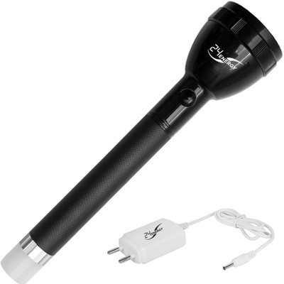 24 ENERGY 2 IN 1 Flashlight with Tail Light Torch(Black, 27 cm, Rechargeable)