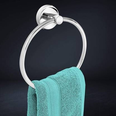 Zesta Stainless Steel Towel Ring/Napkin Ring - Bathroom Towel Holder - Towel Hanger with Chrome Finish Silver, Chrome Finish Towel Holder(Stainless Steel)