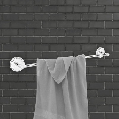 GLOXY Wall Mounted Towel Rod for Bathroom, Towel Racks/Towel Bar Rail| 24 inch 1 Bar Towel Rod(Stainless Steel Pack of 1)