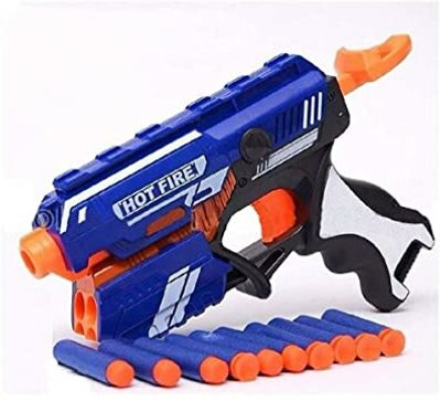heeracoll Manual Soft Bullet Shooting Pistol Toy Gun Darts & Plastic Bullets(Multicolor)