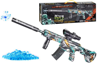 VikriDa M416 Blaster Gun with 2500 Gel Balls Dual Mode Battery Gun for Adults Water Gun(Multicolor)