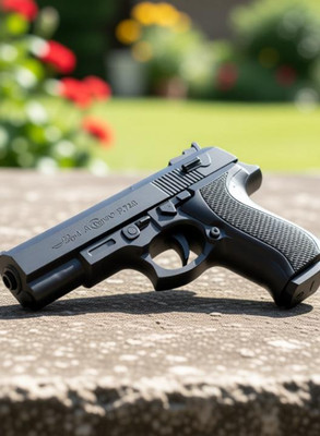 LEGACIES BB P729 good range bullet gun with 200 bullets Guns & Darts (Black) Guns & Darts(Black)