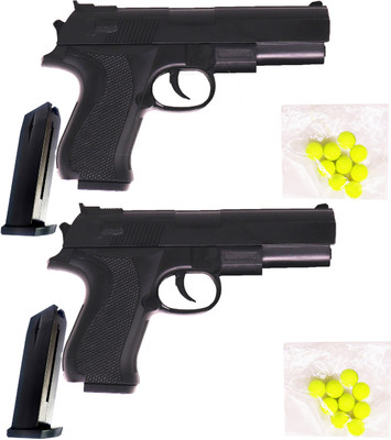 Khel Khilone PUBG Toy Gun For Kids With 100 Bullets Guns & Darts(Black)