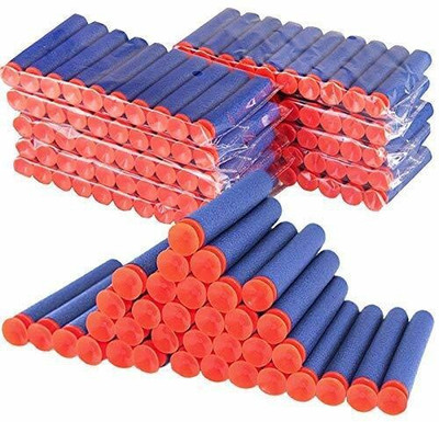 bhauvik Suction Darts Compatible for Nerf Elite Blaster_50 pis Darts & Plastic Bullets(Blue)
