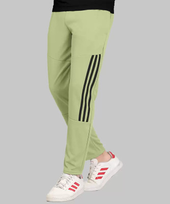 OHGORY Striped Men Light Green Track Pants