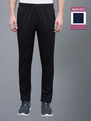 Force NXT Solid Men Black, Blue Track Pants