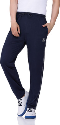 ARRAY Self Design Men Dark Blue Track Pants