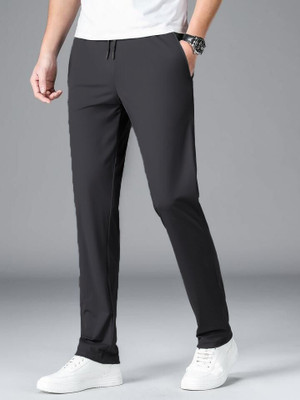 seri choice Solid Men Black Track Pants