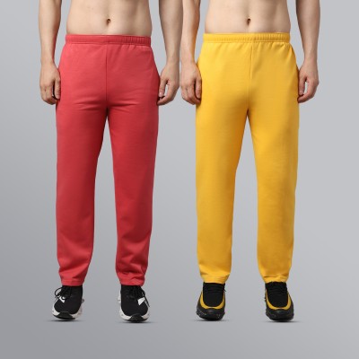VIMAL JONNEY Solid Men Red, Yellow Track Pants