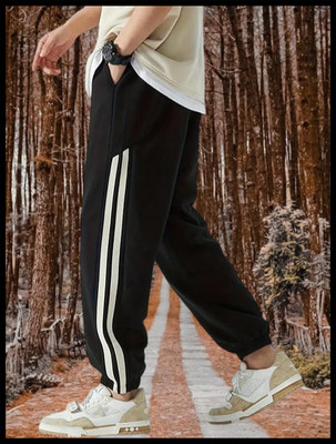 KRITAX Solid Men Black Track Pants