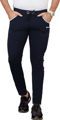 DEVICE OF HOVID FASHION Solid Men Blue Track Pants