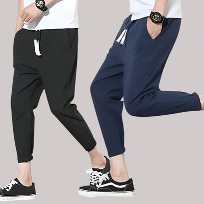 SHOTEK Solid Men Black, Blue Track Pants