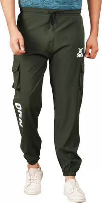 GARTEEN Solid Men Green Track Pants