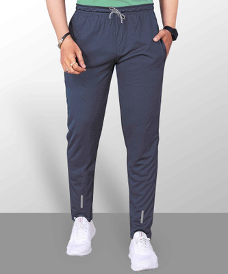 HouseOfCommon Solid Men Grey Track Pants