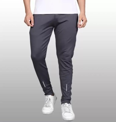 FLYENZA Solid Men Grey Track Pants