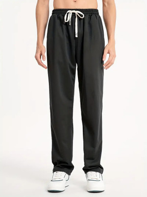 PROGENY Loose Fit Men Black Trousers