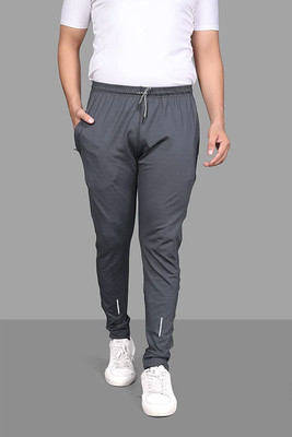PS Traders Solid Men Grey Track Pants