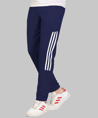 Z-DEVIL Solid Men Dark Blue Track Pants