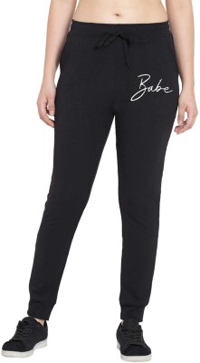 METRONAUT Printed Women Black Track Pants