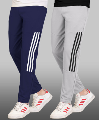 GAJAVU Striped Men Blue, Grey Track Pants
