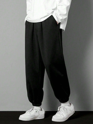PROGENY Solid Men Black Track Pants