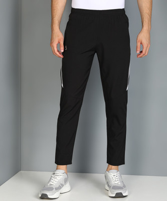 Moda Rapido Solid Men Black Track Pants