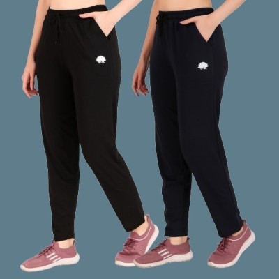 GAA Solid Women Black, Dark Blue Track Pants