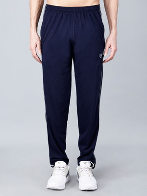 Texfro Solid Men Dark Blue Track Pants